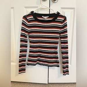 Long sleeve stripped shirt